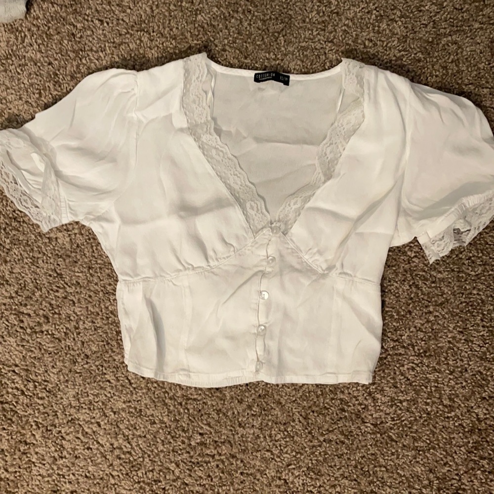 Lacy crop top